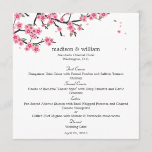Carte Mariage Cherry Blossoms