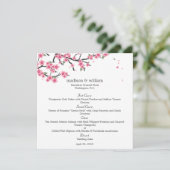 Carte Mariage Cherry Blossoms (Debout devant)
