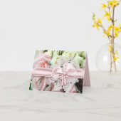 Carte Mariage Chic Rose Roses (Fleur jaune)