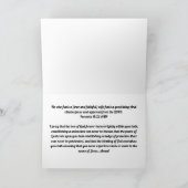 Carte Mariage chrétienne (Intérieur)