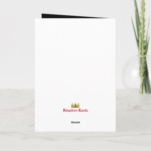 Carte Mariage chrétienne (Dos)