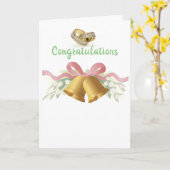 Carte Mariage chrétienne (Fleur jaune)