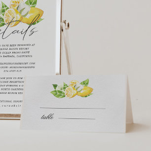 Carte Mariage Citrus Lemon Tree