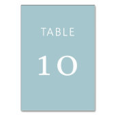 Carte mariage classique bleu Dusty (Dos)