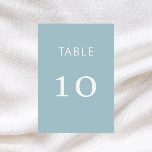 Carte mariage classique bleu Dusty