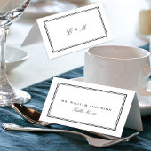 Carte Mariage classique simple blanc