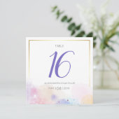 Carte Mariage couleur aquarelle (Debout devant)