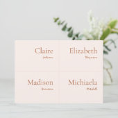 Carte Mariage Crème et Brûlé orange do-it-yourself (Debout devant)