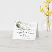 Carte Mariage Daddy Daughter First Dance Bride Demander (Fleur jaune)