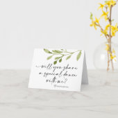 Carte Mariage Daddy Fille Première Mariée de danse Poser (Fleur jaune)