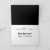 Carte Mariage Date dans Bubble Heart (Intérieur)