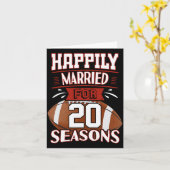 Carte Mariage de 20 ans - 20e anniversaire Idée cadeau T (Fleur jaune)