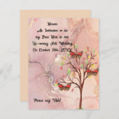 Carte Mariage de automne de demande Best Man (Devant / Derrière)