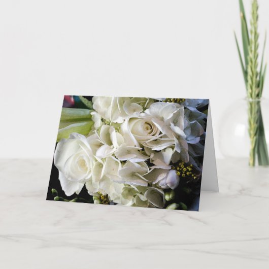 Carte Mariage de bouquet nuptiale (Devant)