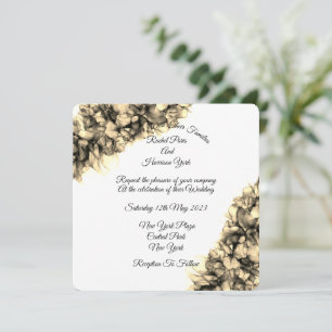 Carte Mariage de brume naturelle Abstrait moderne