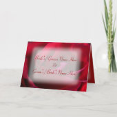 Carte Mariage de carte de voeux Rose personnalisée (Devant)