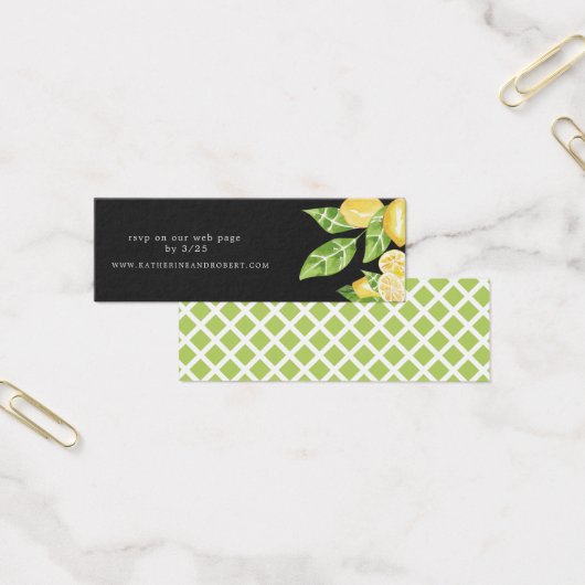 carte Mariage de citrus citron (Bureau)