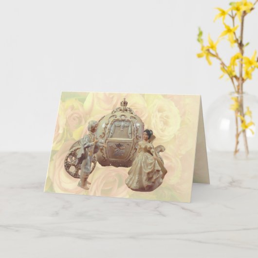 Carte Mariage de conte de fées (Fleur jaune)