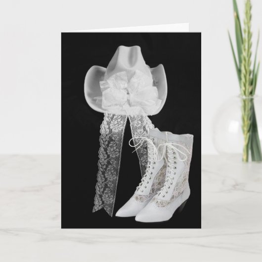 Carte Mariage de cowboy (Devant)