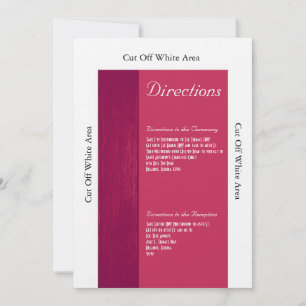 Carte Mariage de de céréales rose/rose
