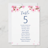 Carte Mariage de  de fleurs de cerisier rose (Devant)