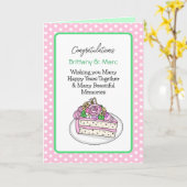 Carte Mariage de félicitations personnalisé (Fleur jaune)