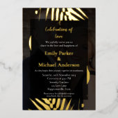 Carte mariage de feuillage de chute personnalisée (Recto)