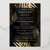 Carte mariage de feuillage de chute personnalisée (Verso)