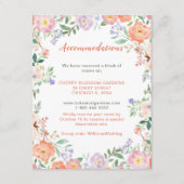 Carte Mariage de fleurs printanières (Devant)