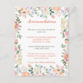 Carte Mariage de fleurs printanières (Devant)