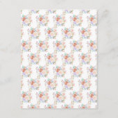 Carte Mariage de fleurs printanières (Dos)