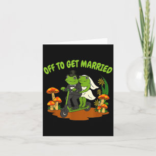 Carte Mariage de Frog Meme Bachelorette Party s'en va