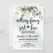 Carte Mariage de Fugue avec Verdure (Devant)