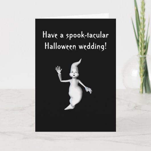 Carte "Mariage de Halloween de Spectre-tacular !" - (Devant)