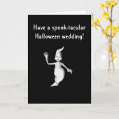 Carte "Mariage de Halloween de Spectre-tacular !" - (Fleur jaune)