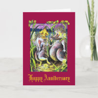 Carte Mariage de hérisson Ruby
