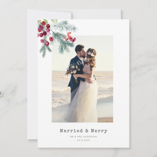 Carte mariage de jour férié minimal (Devant)