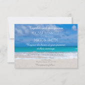 Carte Mariage de la plage de Destination Tropical  (Devant)