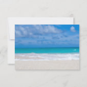 Carte Mariage de la plage de Destination Tropical  (Dos)