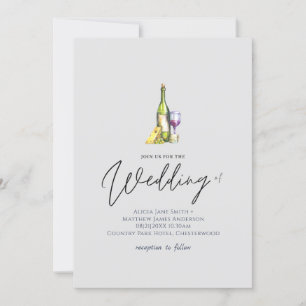 Carte Mariage de la table de pâturage du vin et du froma