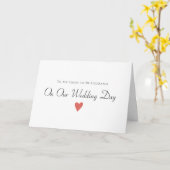 Carte mariage de la vibe (Fleur jaune)