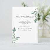Carte Mariage de logement Green Foliage (Debout devant)