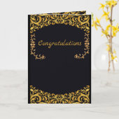 carte mariage de luxe (Fleur jaune)