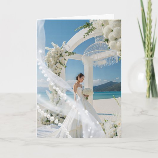Carte Mariage de mariée (Devant)