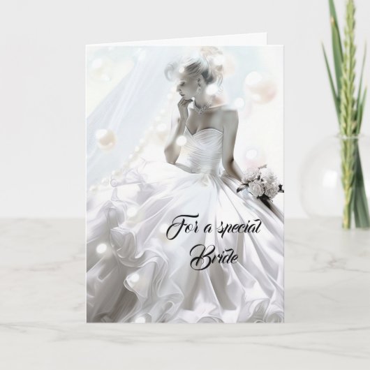 Carte Mariage de mariée (Devant)