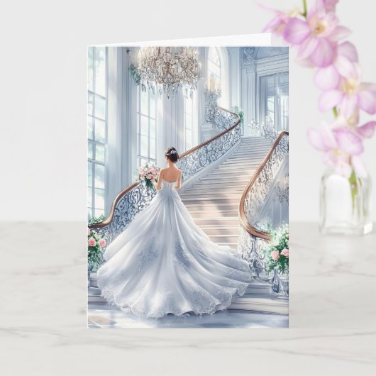 Carte Mariage de mariée (Orchidée)