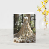 Carte Mariage de mariée (Fleur jaune)