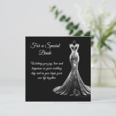 Carte Mariage de mariée (Debout devant)