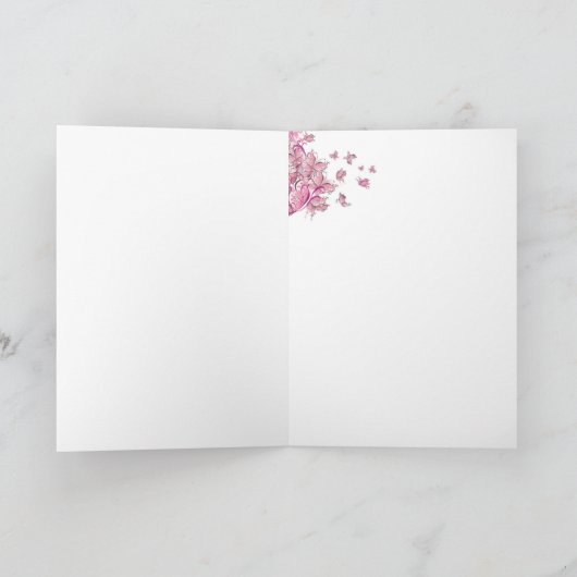 Carte Mariage de mariée (Intérieur)