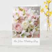 Carte Mariage de mariée (Fleur jaune)